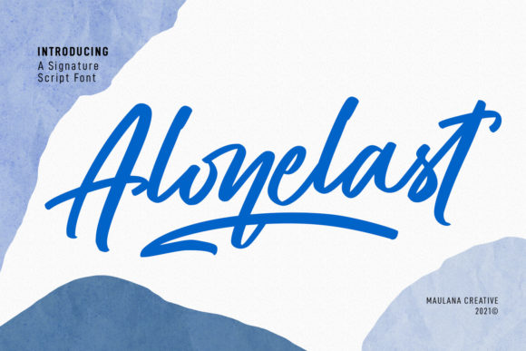 Alonelast Script Handwritten Font for Elegant Creative Projects