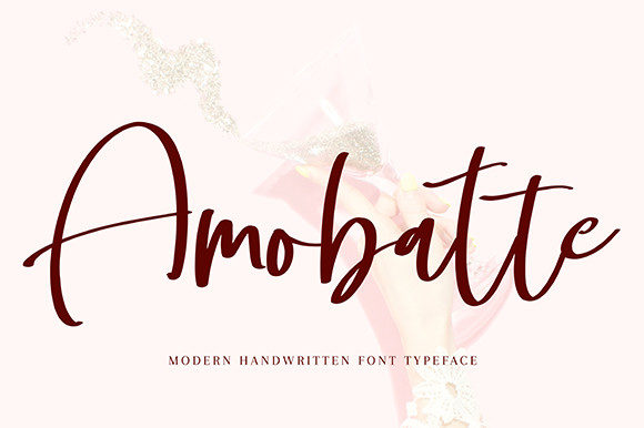 Amobatte: A Relaxed Script Font for Editorial Design
