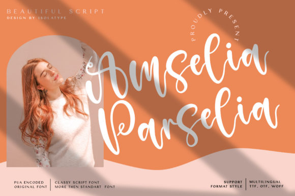 Amselia Parselia Script Font for Handmade Creators