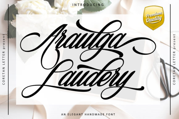 Araulga Laudery Font for Fashion Branding & Editorial Design