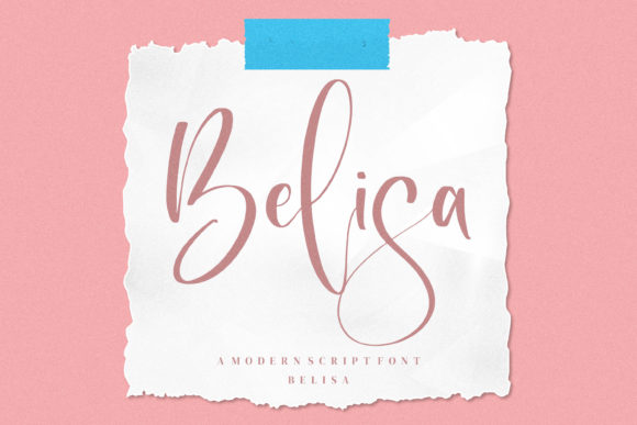 Belisa: A Graceful Script Font for Elegant Editorial Design