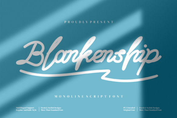 Blankenship Script Font for Elegant Digital Branding