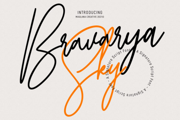 Bravarya Sky: A Thin Lettered Script Font for Elegant Branding