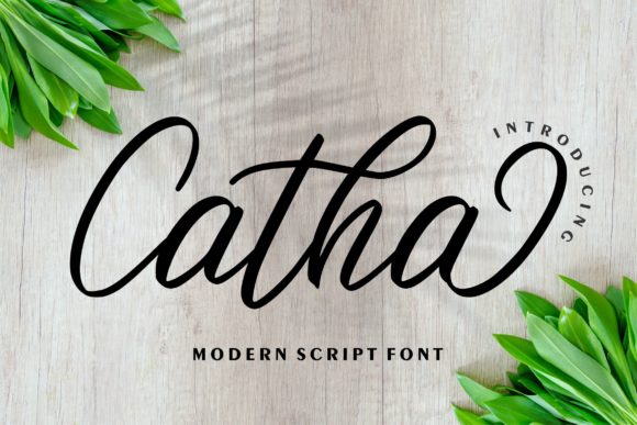 Catha: A Modern Script Font for Elegant Digital Branding