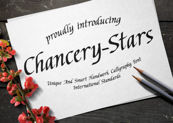 Chancery Stars: A Distinctive Script Handwritten Font
