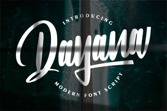 Dayana: A Paint-Brushed Script Font for Elegant Branding