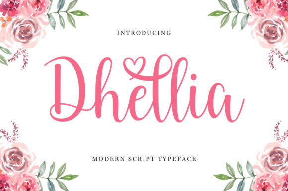 Dhellia: A Love-Themed Script Handwritten Font for Digital Branding