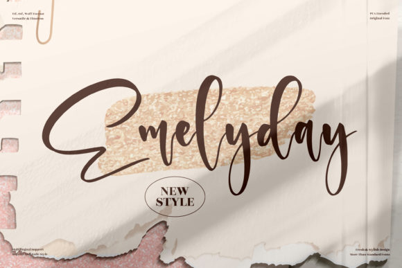 Emelyday Script Font for Handmade Creators