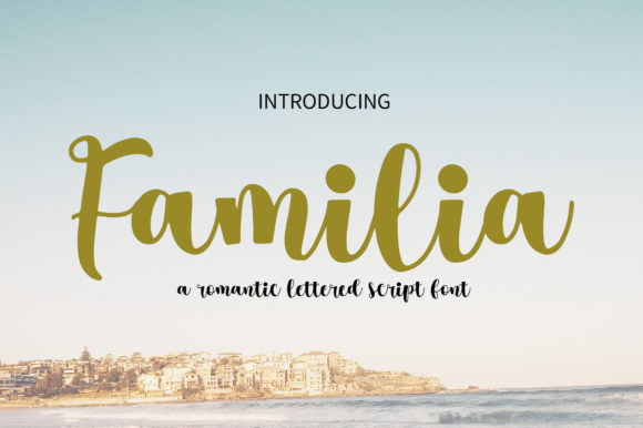 Familia: A Romantic Script Font for Editorial Design