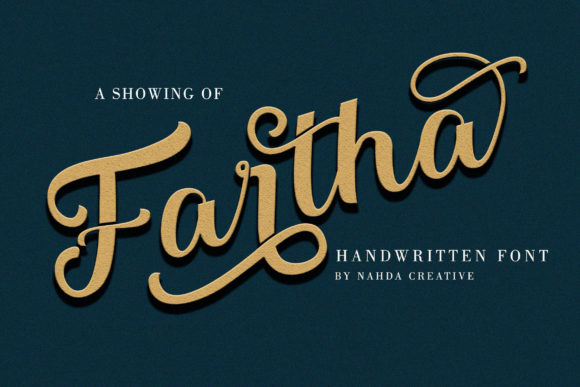 Fartha: A Delicate Script Font for Elegant Editorial Design