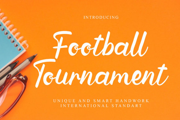 Football Tournament: A Romantic Script Handwritten Font for Makers
