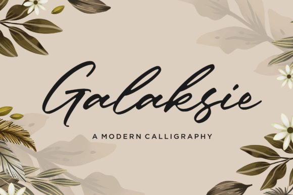 Galaksie: A Contemporary Script Font for Elegant Digital Branding