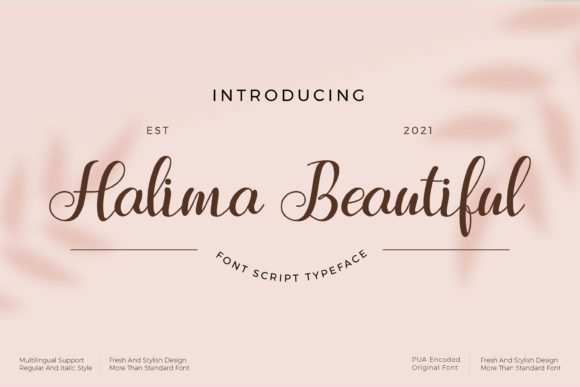 Halima Beautiful Script Font for Elegant Campaign Design