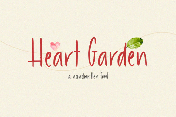Heart Garden: A Sweet Script Font for Editorial Charm