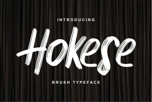 Hokese Brush Font: Elegant Script Handwritten Fonts for Brand Design