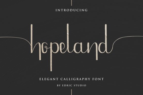 HopeLand Script Font for Elegant Campaign Design