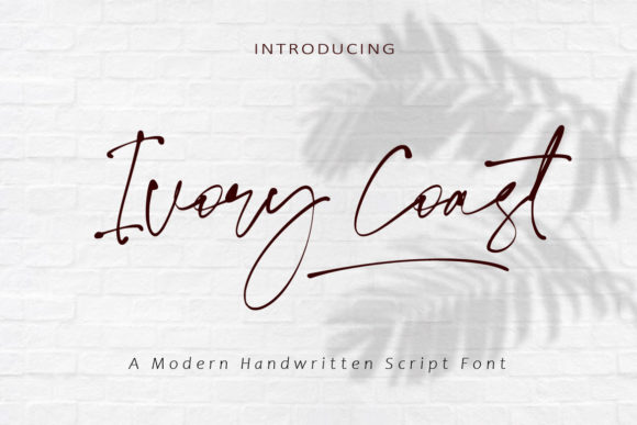 Ivory Coast Script Font for Elegant Editorial Design