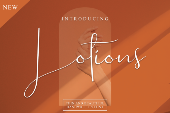 Lotions Script Font for Elegant Brand Identity Design