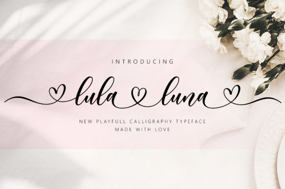 Lula Luna: A Modern Calligraphy Script Font for Small Business Branding