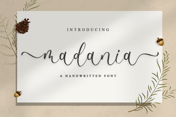 Madania Script Font for Elegant Handmade Brands