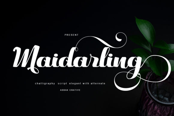 Maidarling: A Luxurious Script Handwritten Font for Designers