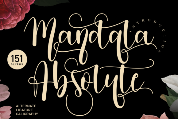 Mandala Absolute: Elegant Script Font for Campaign Visuals