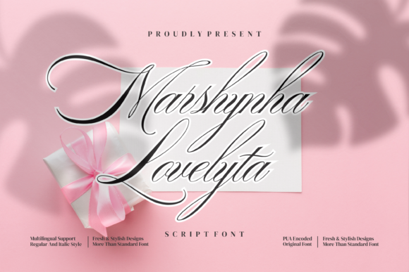 Marshynha Lovelytta Script Handwritten Font for Romantic Design