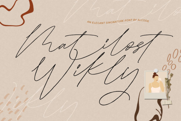 Matilost Wikly: A Delicate Script Font for Thoughtful Editorial Design