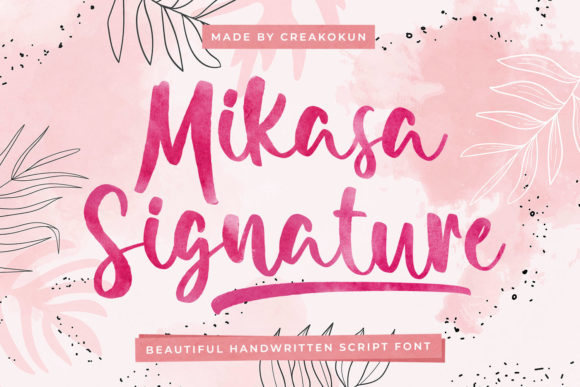 Mikasa Signature Font for Warm, Memorable Branding