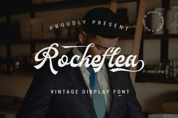Rockeflea: A Vintage Script Font for Elegant Brand Identity