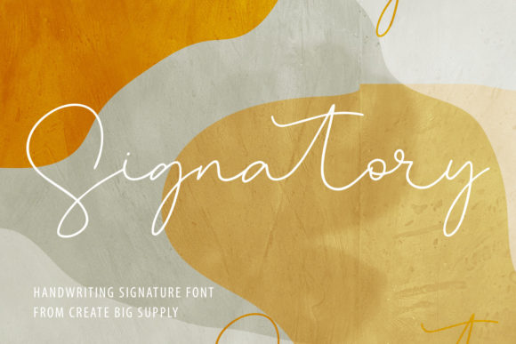Signatory Font: A Thin Lettered Script Typeface for Digital Elegance