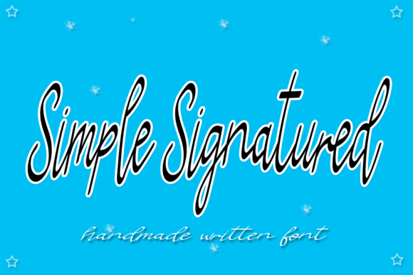 Simple Signatured Font for Elegant Handmade Designs