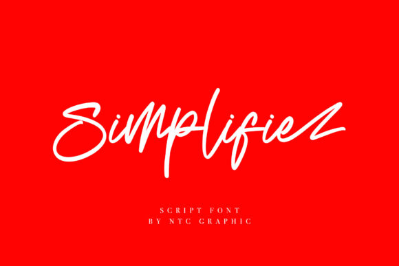 Simplifie: A Modern Script Font for Small Business Branding