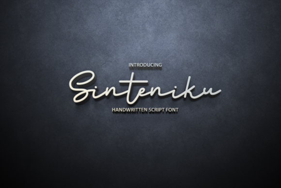 Sinteniku: A Thin Script Font for Elegant Digital Branding