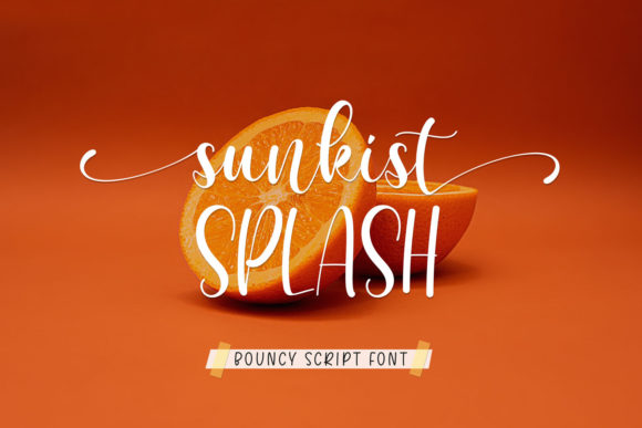 Sunkist Splash Font for Elegant Branding