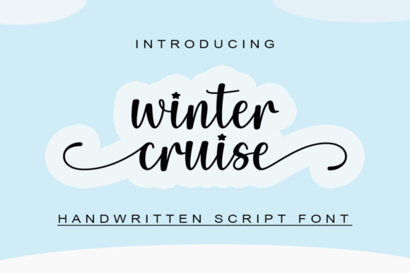 Winter Cruise Script Font for Handmade Creatives