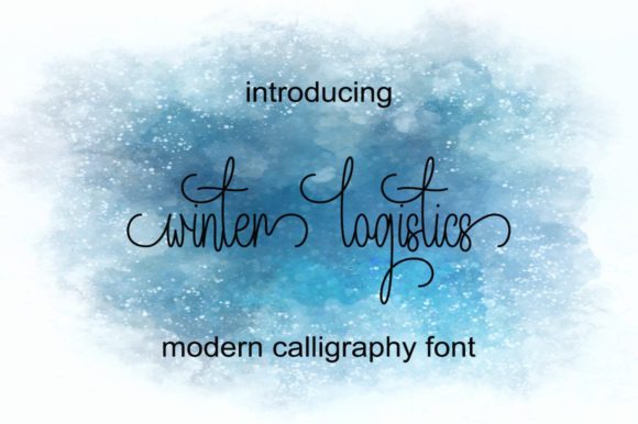 Winter Logistics Font for Elegant Campaign Design