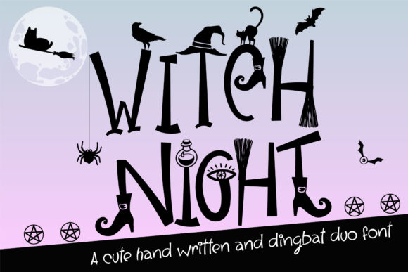 Witch Night: A Cute, Spooky Script Handwritten Font